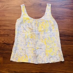 CAbi Flowy Patterned Sleeveless Blouse Size Small